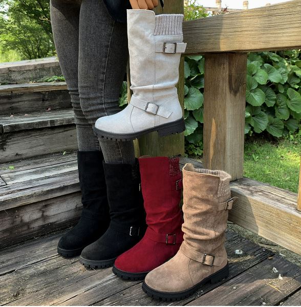 Dunia Slouchy Mid-Calf Boots
