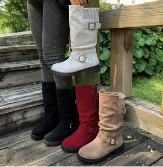 Dunia Slouchy Mid-Calf Boots