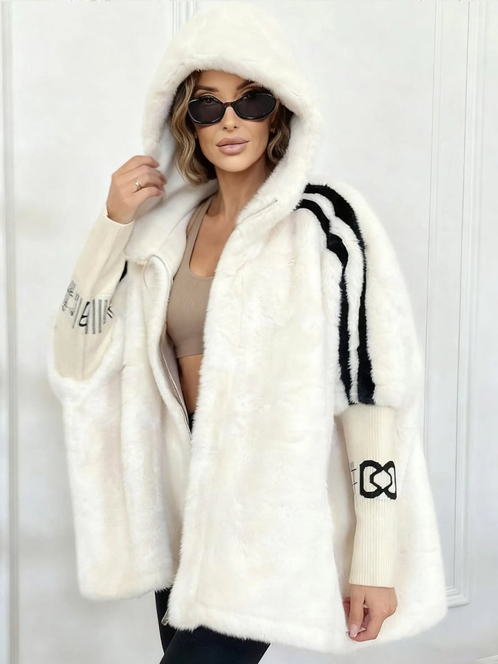 Lona Quilted Hooded Winter Jacket - White