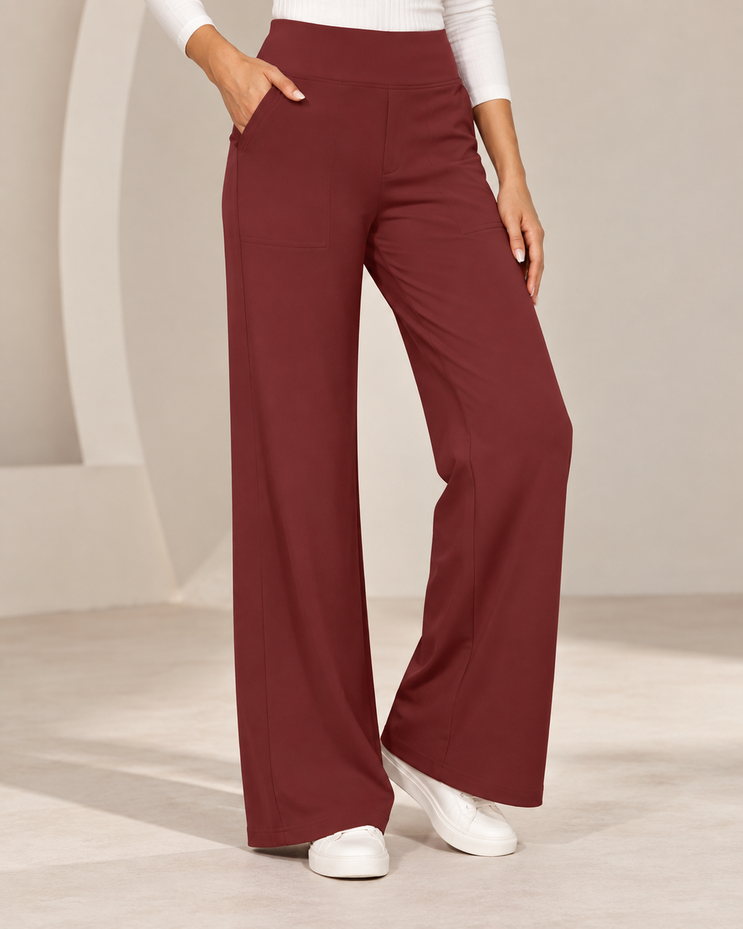 Lize | Wide-Leg Stretch Trousers