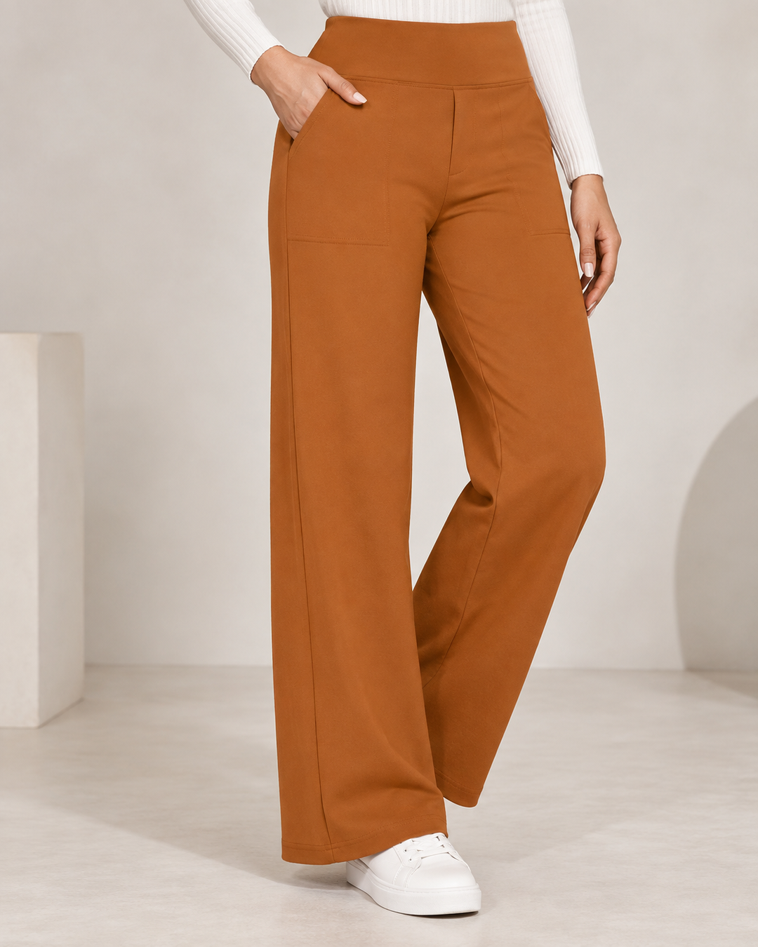 Lize | Wide-Leg Stretch Trousers