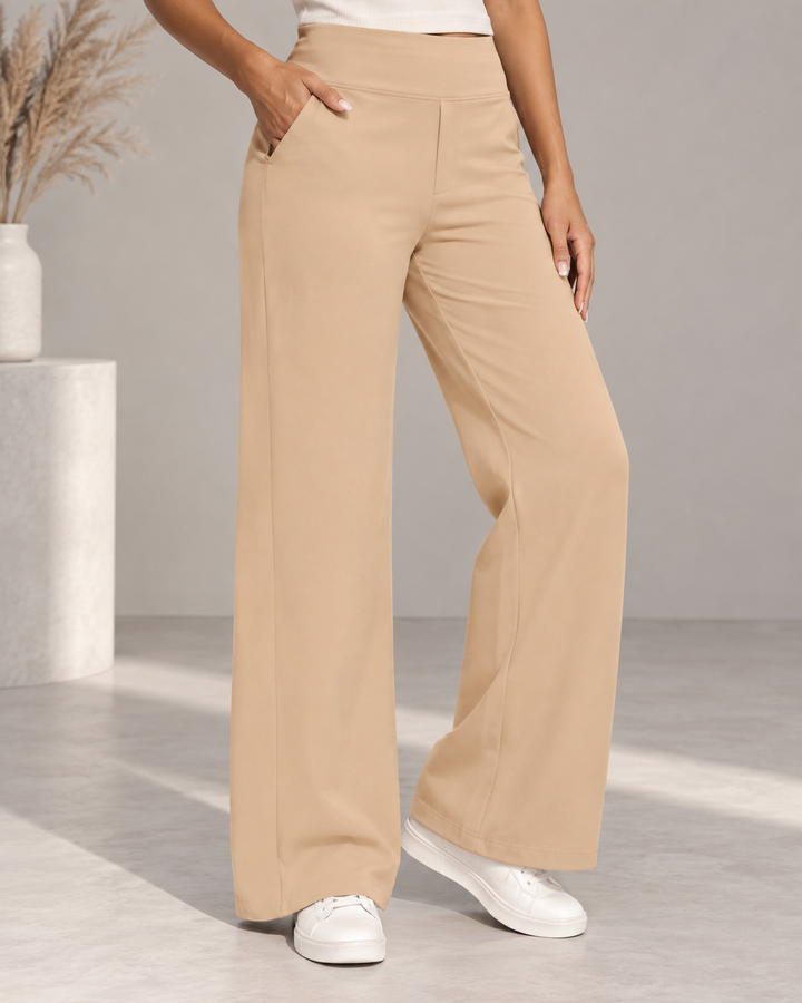 Lize | Wide-Leg Stretch Trousers