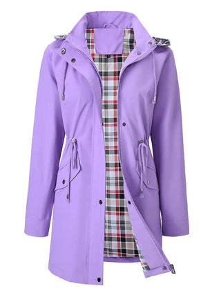Evi🔥Limited Hot Sale 🎁🧥3-in-1 Plaid Waterproof Jacket for Women– Rain, Wind &amp; Cold, All Covered