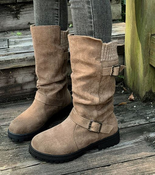 Dunia Slouchy Mid-Calf Boots