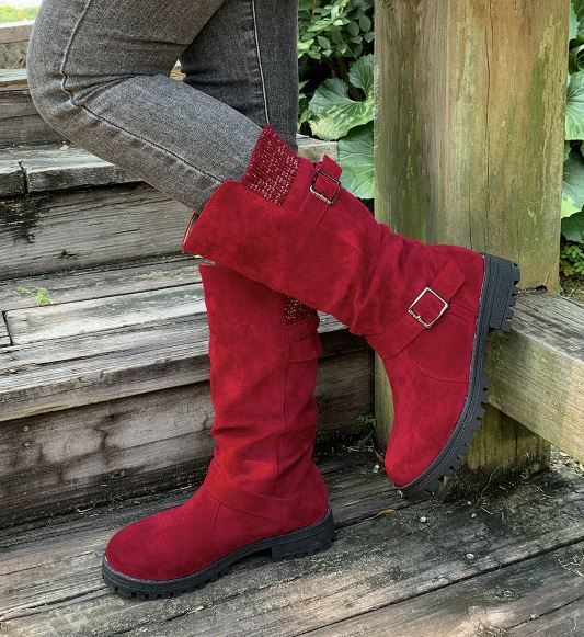 Dunia Slouchy Mid-Calf Boots