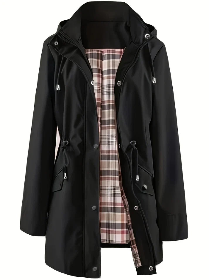 Evi🔥Limited Hot Sale 🎁🧥3-in-1 Plaid Waterproof Jacket for Women– Rain, Wind &amp; Cold, All Covered