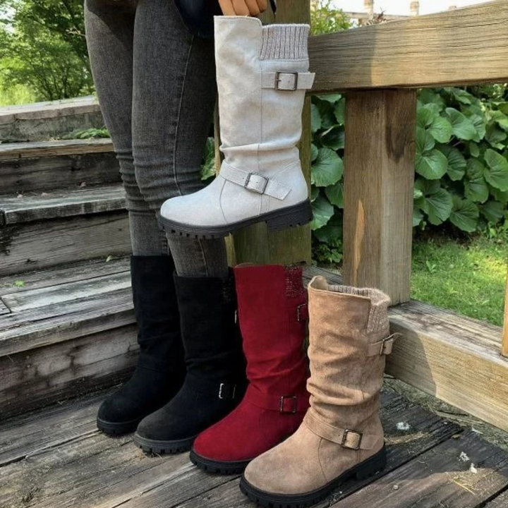 Dunia Slouchy Mid-Calf Boots