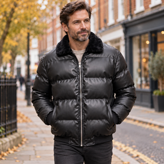 MARLON | FLEECE-LINED QUILTED JACKET