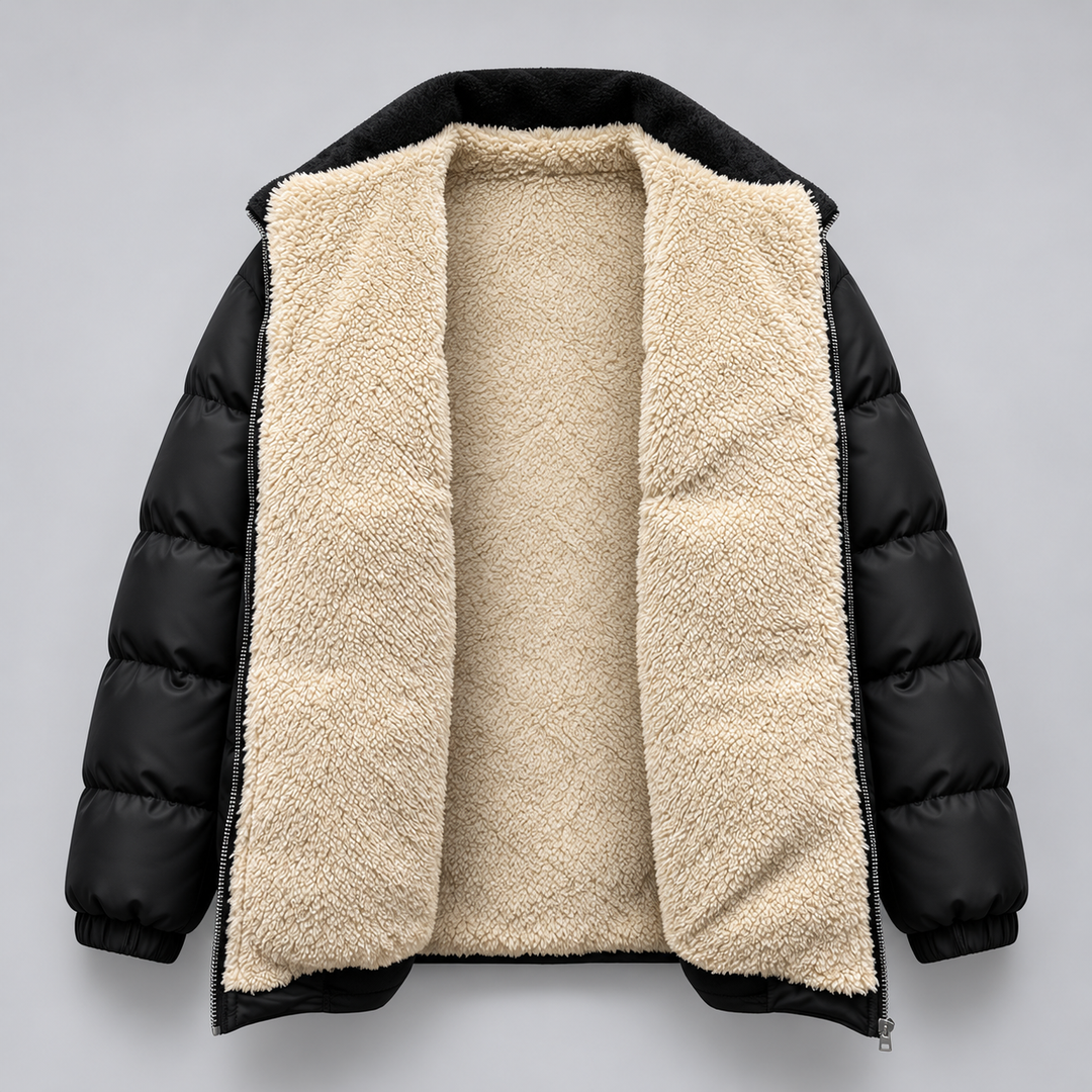 MARLON | FLEECE-LINED QUILTED JACKET