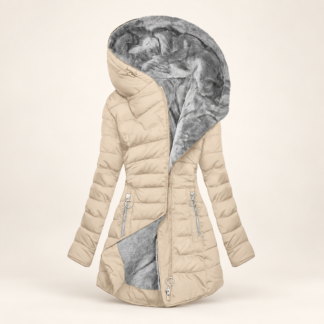 Feathra Apricot puffer jacket