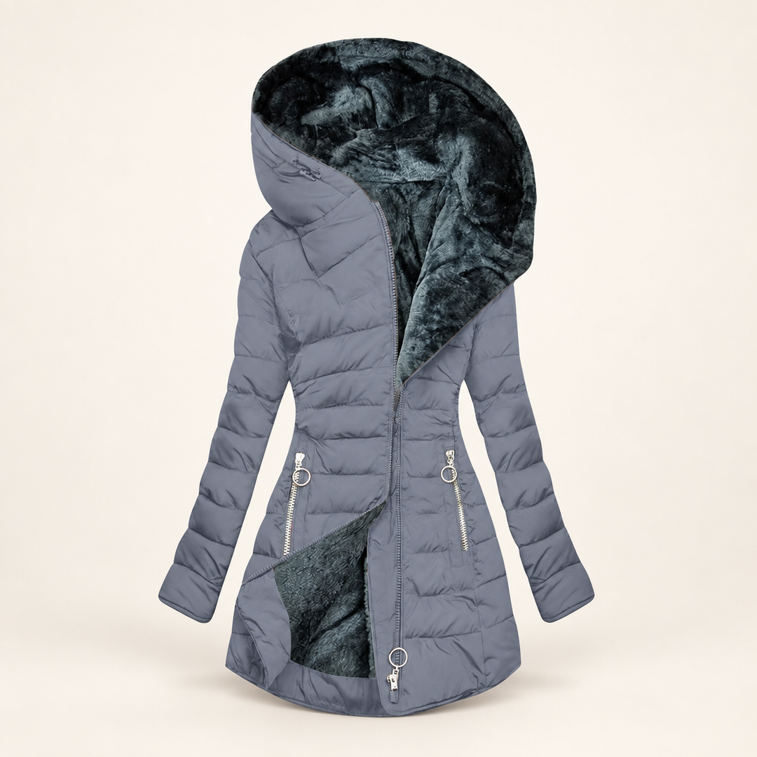 Feathra Grey puffer jacket
