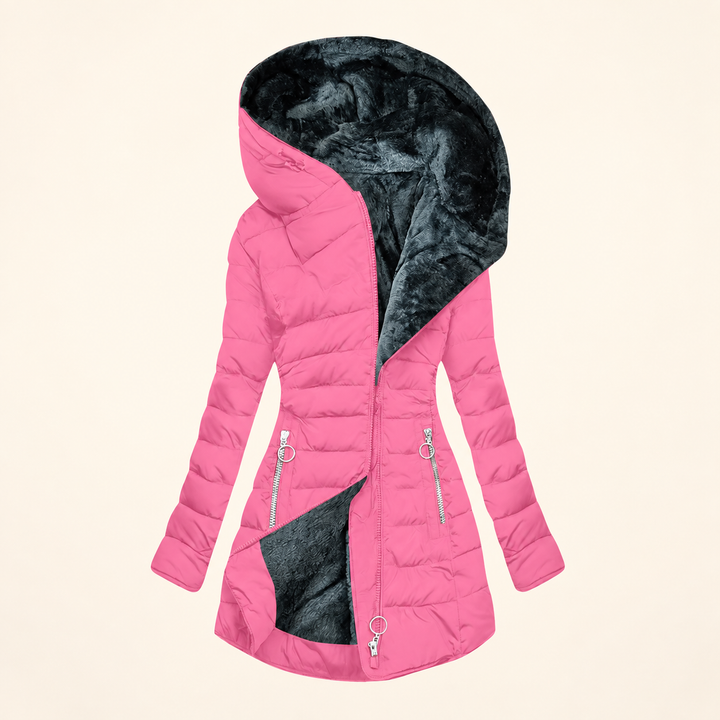 Feathra Pink puffer jacket