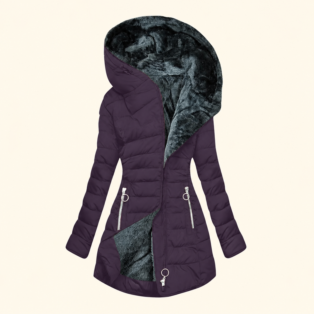 Feathra Purple puffer jacket