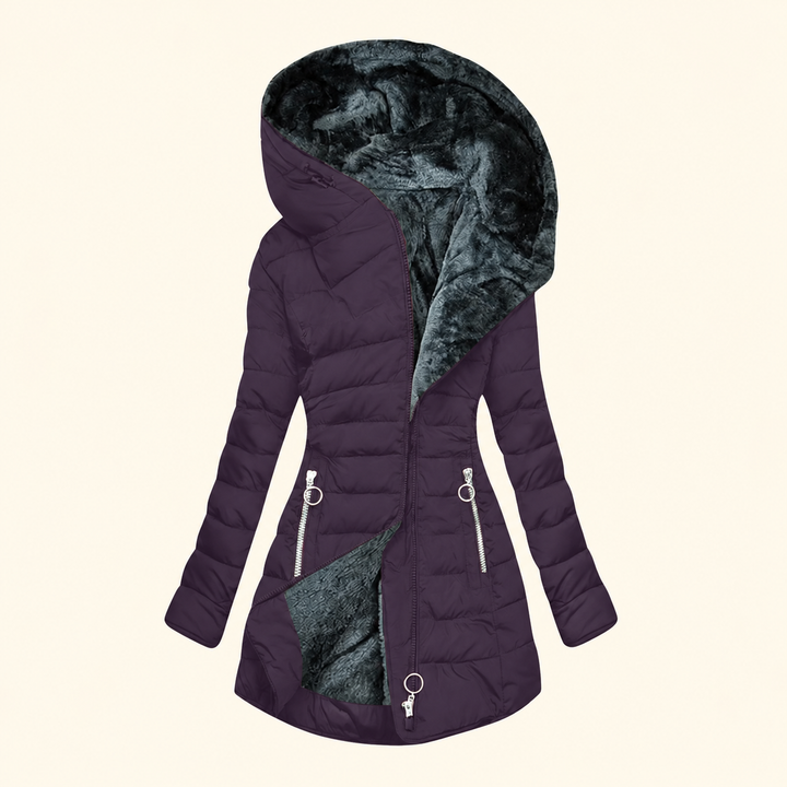 Feathra Purple puffer jacket