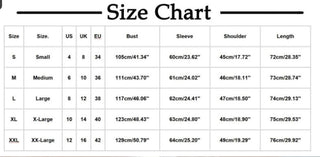 Miron size chart in centimetres